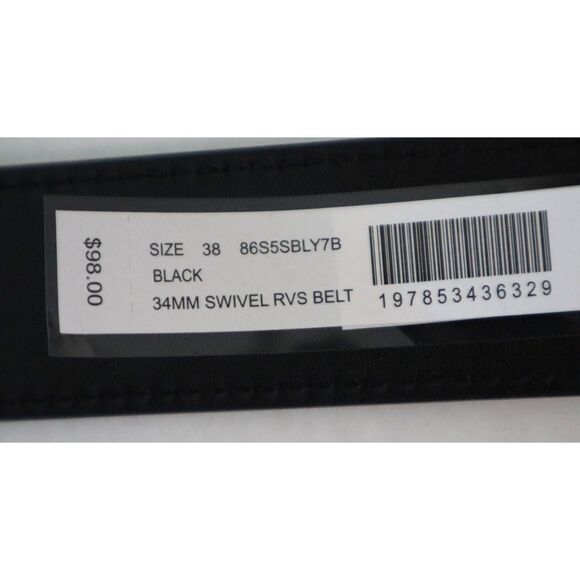 Michael Kors 86S5SBLY7B Men's Sz 38 Black 34MM Swivel Reversible Dress Belt - Picture 8 of 8